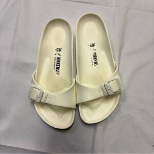 Birkenstock Women’s 36 EVA Madrid Essentials Sandals White Slip On Waterproof